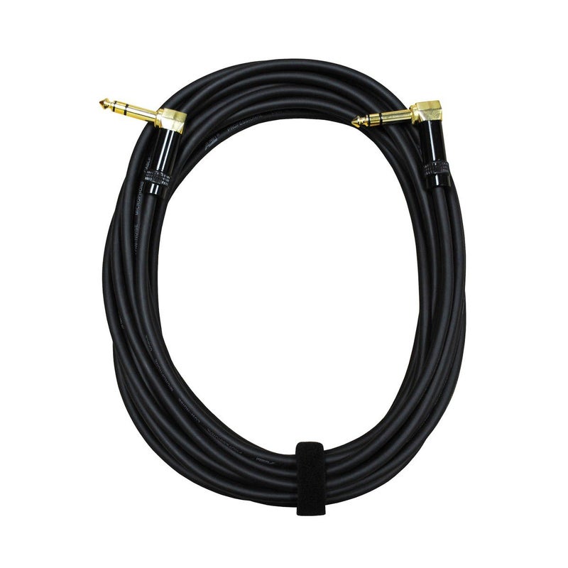 AUDIO 2000'S Audio 2000s E25125 1/4" TRS Right Angle to 1/4" TRS Right Angle 25 Feet Cable - Image 2